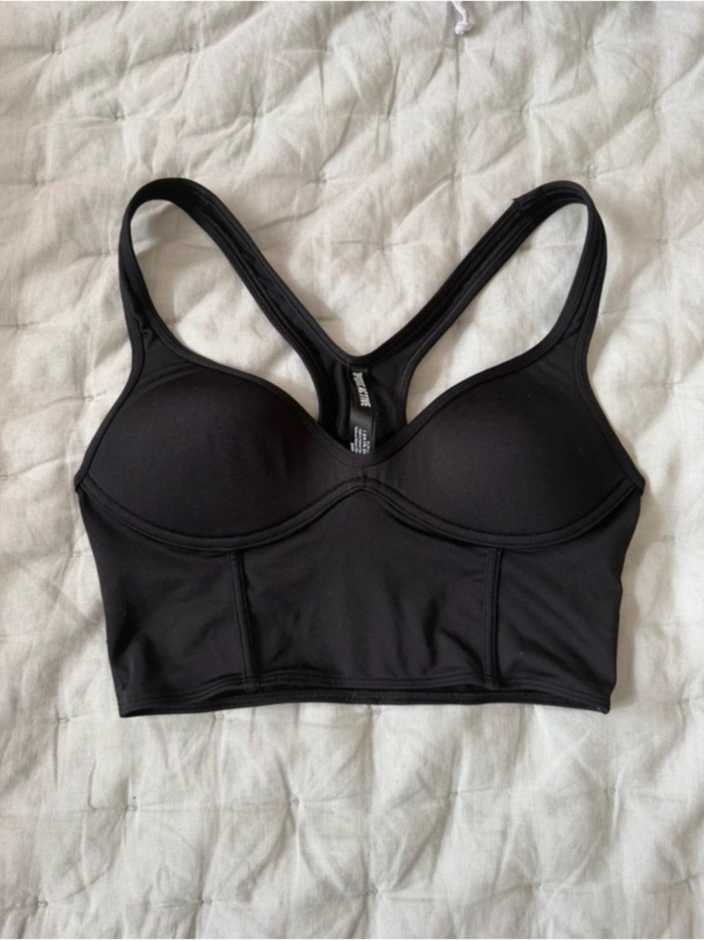 Pink/VS Active Corset Sports Bra Size S